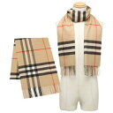 バーバリー マフラー（レディース） バーバリー BURBERRY マフラー ストール ジャイアントチェック ベージュ メンズ レディース BURBERRY 8056850 A7026 （マルチカラー）