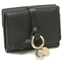 クロエ Chloe 三つ折り財布 アルファベット ミニ財布 ブラック レディース Chloe CHC21WP946F57 001 (ブラック)