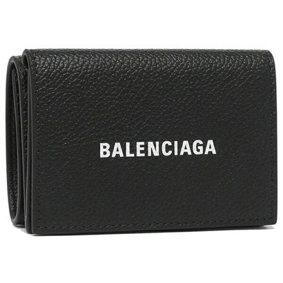 バレンシアガ 財布（レディース） バレンシアガ BALENCIAGA 財布 三つ折り財布 キャッシュ ミニ ウォレット ブラック メンズ レディース BALENCIAGA 594312 1IZI3 1090 （ブラック）