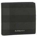 バーバリー BURBERRY 二つ折り財布 ブラック メンズ BURBERRY 8056707 A1208 (ブラック)(4)