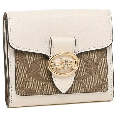 コーチ COACH 二つ折り財布 アウトレット シグネチャーキャンバス カーキ ホワイト レディース COACH 7250 IMDJ8 (ホワイト) コーチ COACH 二つ折り財布 アウトレット シグネチャーキャンバス カーキ ホワイト レディース COACH 7250 IMDJ8 (ホワイト)