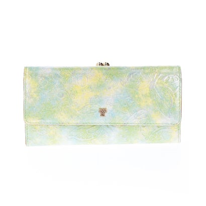 パピヨン 口金長財布 グリーン