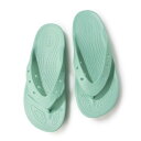 クロックス crocs レディース サンダル クラシック プラットフォーム フリップ ウィメン 207714 (グリーン)