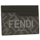 フェンディ FENDI カードケース ロゴ ブラック メンズ