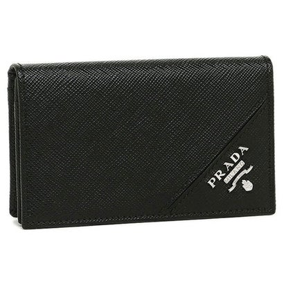 プラダ 財布（メンズ） プラダ PRADA カードケース 名刺入れ サフィアーノメタル ブラック メンズ PRADA 2MC122 QME F0002 （ブラック）