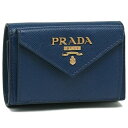 プラダ PRADA 折財布 レディース PRADA 1MH021 QWA F0016 ブルー （ブルー）