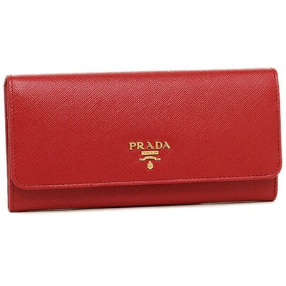 プラダ 長財布 レディース プラダ PRADA 財布 長財布 PRADA 1MH132 QWA F068Z レッド レディース 一粒万倍日 （レッド）