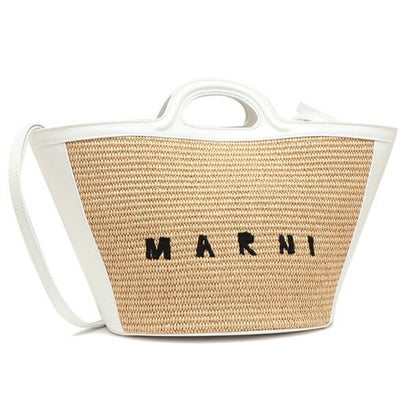 マルニ MARNI ハンドバッグ ショルダーバッグ トロピカリア Sサイズ かごバッグ カゴバッグ2WAY ベージュ ホワイト レディース MARNI BMMP0068Q0 P3860 Z0T01 （マルチカラー）