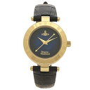 ヴィヴィアン ウエストウッド Vivienne Westwood 時計 レディース 29mm クォーツ ネイビー シルバー Vivienne Westwood VV092NVNV レザー （シルバー）