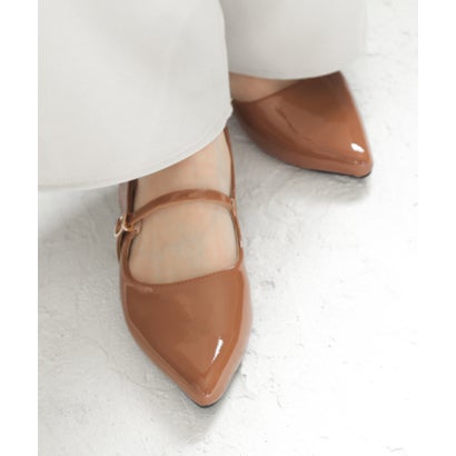 ソロット SOROTTO バックストラップメリージェーンパンプス/ポインテッドトゥ (LADYS) （ブラウン）