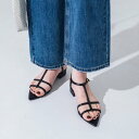 【XS-LLサイズ展開】ポインテッドストラップサンダル IU5142