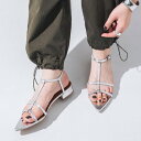 【XS-LLサイズ展開】ポインテッドストラップサンダル IU5142