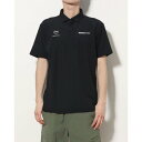 デサント DESCENTE メンズ 半袖ポロシャツ ミニカノコ バックロゴ POLO DMMVJA72 (BK)