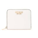 ゲス GUESS CORINA Small Zip Around Wallet （WHI） 財布 レディース