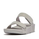 フィットフロップ fitflop LULU ADJUSTABLE SHIMMERLUX SLIDES （Silver）