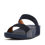 フィットフロップ fitflop LULU GLITZ SLIDES （Midnight Navy）