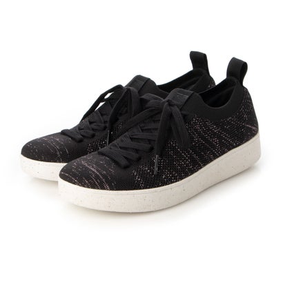 フィットフロップ fitflop RALLY e01 MULTI-KNIT TRAINERS （Black/Rose Gold）