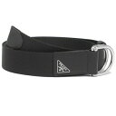 プラダ PRADA ベルト トライアングルロゴ ブラック メンズ PRADA 2CN028 2DMN F0002 (ブラック)