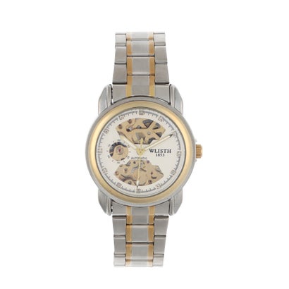 楽天LOCOMALL（ロコンド公式ストア）ヴァリアススタイル VARIOUS STYLE 自動巻き腕時計 スケルトンデザイン ゴールド&シルバーケース メタルベルト 機械式腕時計 WSA017-WHT （WHT）