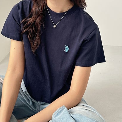 ジーラ GeeRA 【U．S． POLO ASSN．】ショート丈Tシャツ （ネイビー）