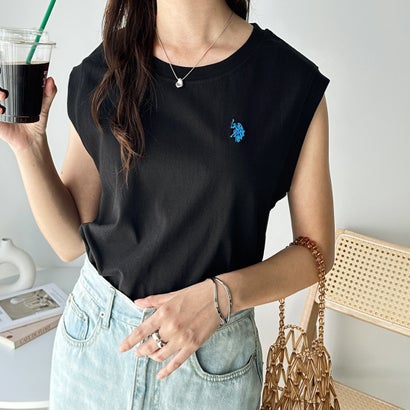 ジーラ GeeRA 【US POLO ASSN】ノースリTシャツ （ブラック）