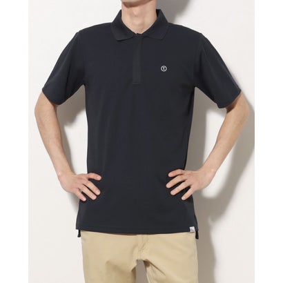 ティゴラ TIGORA メンズ ゴルフ 半袖シャツ 鹿の子ポロシャツ_ゴルフ TR-1H1143P （ネイビー）