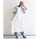 ヴィータフェリーチェ VitaFelice コットン100%半袖ワンピース (OFFWHITE)