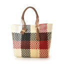 ウーヴン WOVEN メルカドバッグ bk-bag-mid-bg-wh-bl-rd