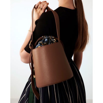 ミレム mirem Paisley bucket bag （BROWN）(4)