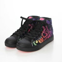 ヒーリーズ HEELYS VELOZ-BLACK/RAINBOW NYLON CANVAS （BLK） 2