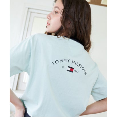 トミー ヒルフィガー TOMMY HILFIGER 【オンライン限定】トミー ヒルフィガー80SリンガーTシャツ（グリーン）