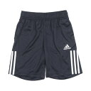 アディダス adidas ジュニア ショーツ YB MH 3ST゛ショーツ IA9310 (レジェンドインク/ホワイト)