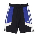 アディダス adidas ジュニア ショーツ U 3S カラーブロック ショーツ IC5631 （レジェンドインク/セミルシッドブルー/ホワイト）