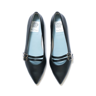 エマ フランシス Emma Francis フラットパンプス （ブラック スムース）