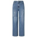 ゲス GUESS M tone relief wide Denim Pants （MBL） デニムパンツ ジーンズ レディース