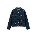 アロッタ Alotta パール調ボタン付デニムジャケット (ワンウォッシュ)