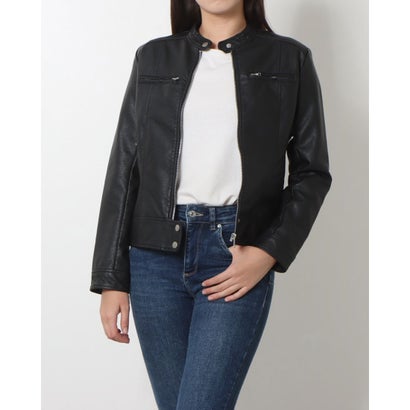 スタイルブロック STYLEBLOCK 合皮シングルライダースジャケット （ブラック）