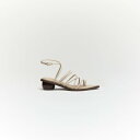 CESARIO LEATHER SANDALS (Off Beige)(4)