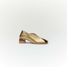 ERIN LEATHER PUMPS （GOLD）