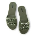 メリッサ melissa MELISSA BLING AD （GREEN/METALLIC GREEN）