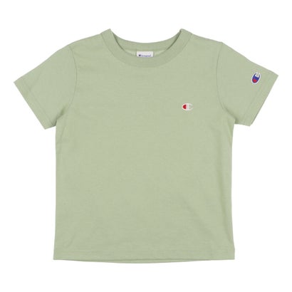 `sI Champion WjA TVc `sI CShJTVc_Champion SHORT SLEEVE T-SHIRT CK-T301 iLIGHT GREENj