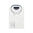 トーキョーシャツ TOKYO SHIRTS 【超形態安定】 ボタンダウンカラー 長袖 ワイシャツ （ホワイト）