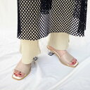 マミアン mamian 5.5cm クリアヒールミュールサンダル/m50002 (ライトグレージュ)(4)