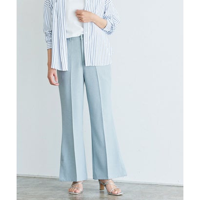 マーベラス バイ ピエロ marvelous by Pierrot リネンライクセミフレアパンツ （ブルー）
