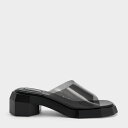 シースルー ジオメトリックミュール (Black)