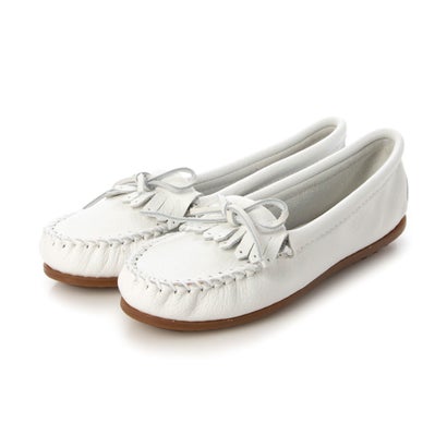 ミネトンカ MINNETONKA 婦人カジュアルモカシン （WHITE）