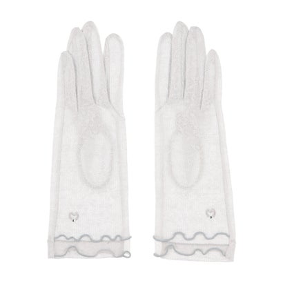 ミラショーン mila schon 婦人 UV手袋 ショート丈 (グレー)