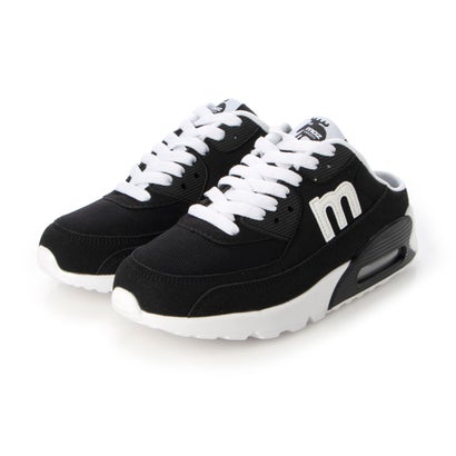 モズ moz moz モズ スニーカー レディース 靴 厚底シューズ 通勤通学 ウォーキング エアクッション サンダル サボ （BLACK）