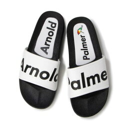 アーノルド パーマー フットウェアー Arnold Palmer FOOTWEAR アーノルドパーマー ビッグロゴ スライド シャワーサンダル （BLACK/WHITE）