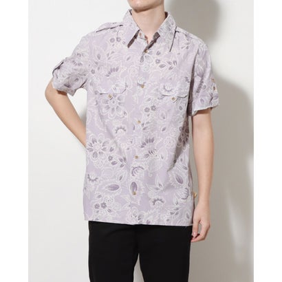 イタリコ ITALICO FREESOUL フリーソウル イタリア製 インポートアロハシャツ メンズ 半袖 (パープル)